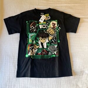 Ben 10 Cartoon Network Graphic Tee Small NWT Kids Alien Force Shirt